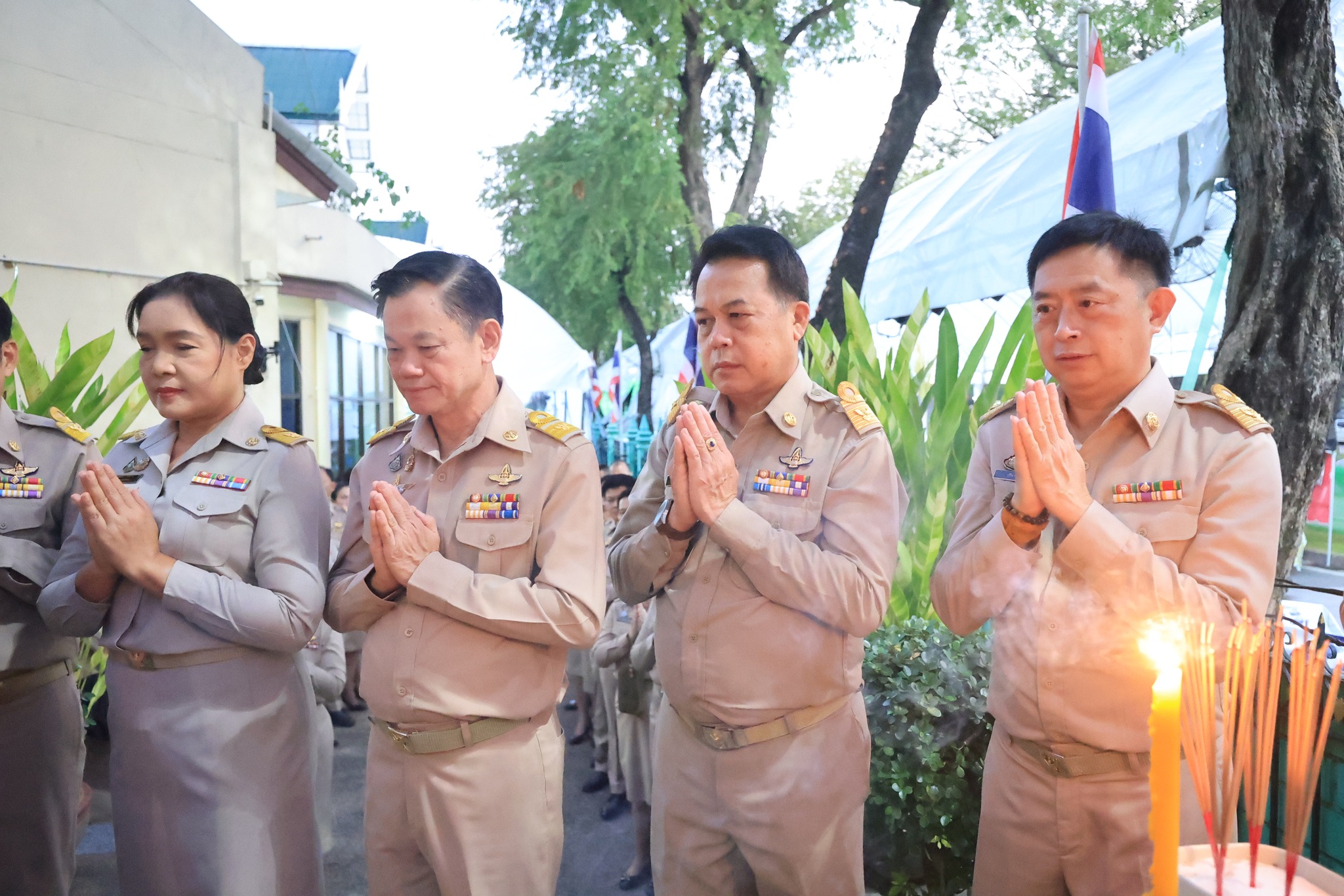 title - ส.ป.ก. จัดพิธีสักการะสิ่งศักดิ์สิทธิ์และพิธีสงฆ์ในโอกาสวันคล้ายวันสถาปนาครบรอบ 51 ปี